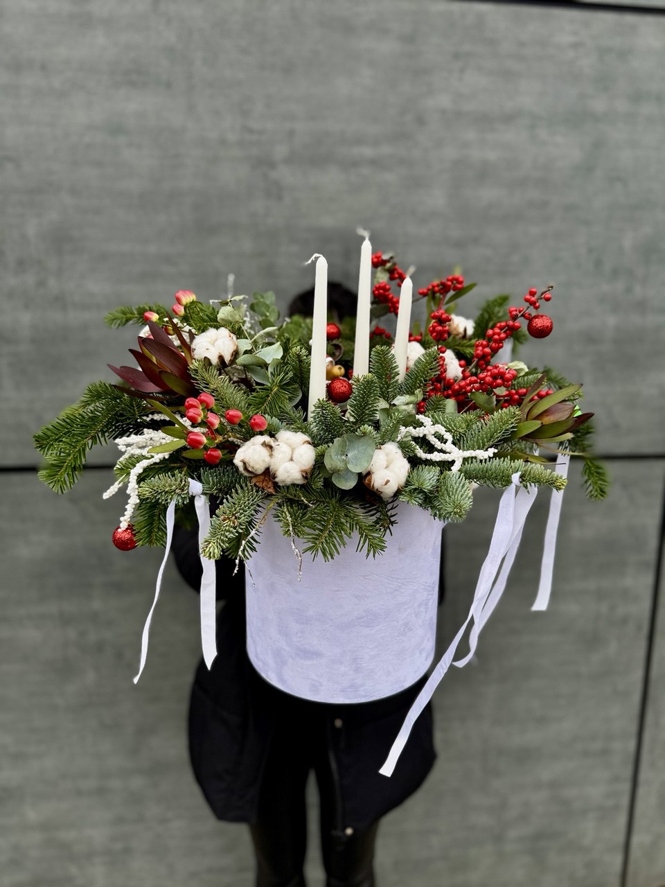 Новорічна композиція в коробочці від